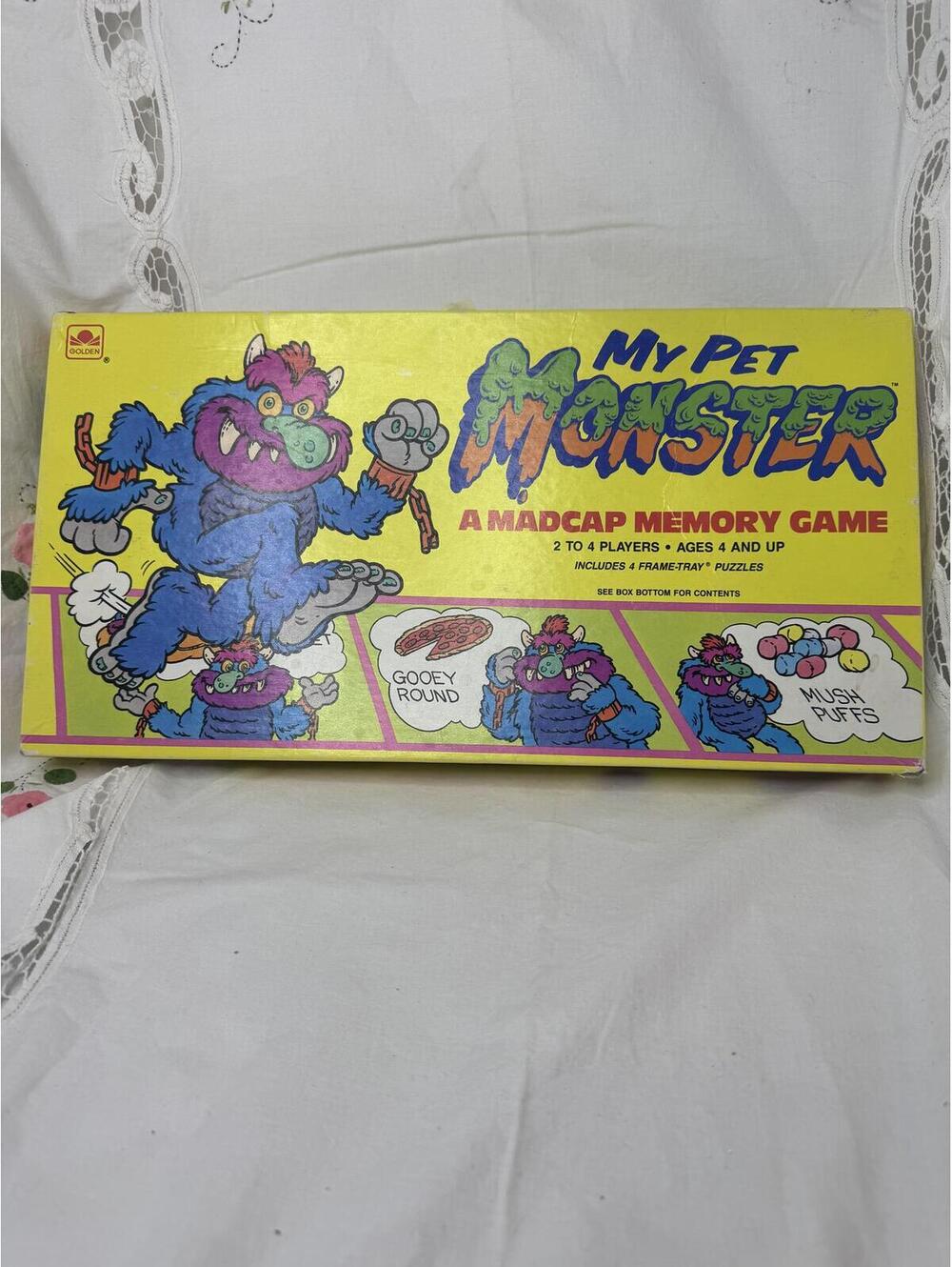 My Pet Monster Memory Game - Vintage Board Game